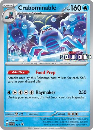 Crabominable 134/142 - Holofoil SV Scarlet & Violet Promo Cards - Promo