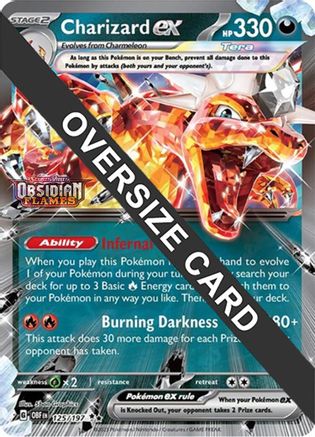 Charizard ex 125/197 Jumbo Cards - Double Rare