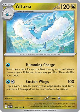 Altaria 134 SV08 Surging Sparks - Uncommon