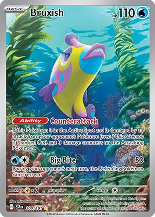 Bruxish 200/191 - Holofoil SV08 Surging Sparks - Illustration Rare
