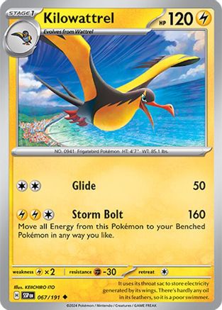 Kilowattrel 067 SV08 Surging Sparks - Uncommon