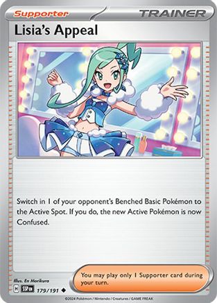 Lisia's Appeal 179/191 SV08 Surging Sparks - Uncommon