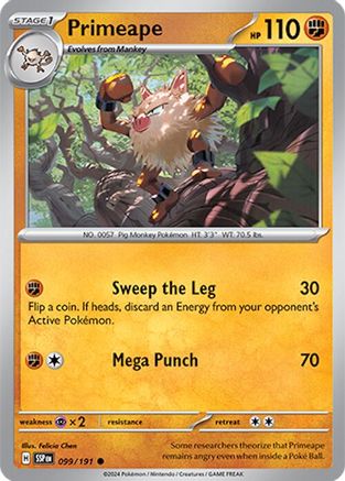 Primeape 099 SV08 Surging Sparks - Common