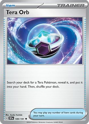 Tera Orb 189 SV08 Surging Sparks - Uncommon