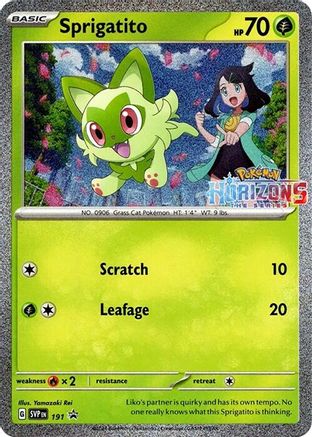 Sprigatito 191 SV Scarlet & Violet Promo Cards - Promo
