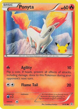 Ponyta 014 - Holofoil Celebrations - Promo