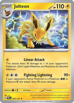 Jolteon 029 - Holofoil SV Prismatic Evolutions - Rare