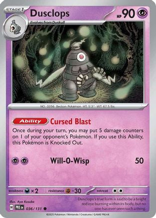 Dusclops 036 SV Prismatic Evolutions - Common