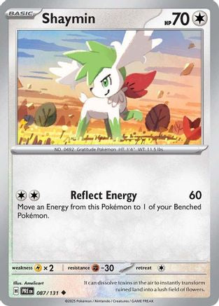 Shaymin 087 - Reverse Holofoil SV Prismatic Evolutions - Uncommon