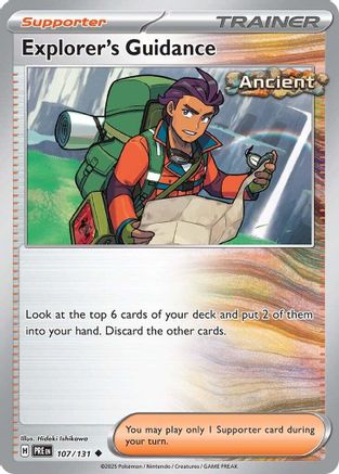 Explorer's Guidance 107 - Reverse Holofoil SV Prismatic Evolutions - Uncommon