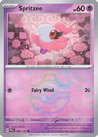 Spritzee (Master Ball Pattern) 038 - Holofoil SV Prismatic Evolutions - Common