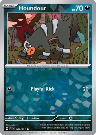 Houndour (Master Ball Pattern) 062 - Holofoil SV Prismatic Evolutions - Common