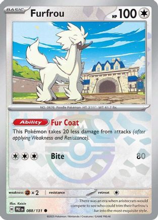Furfrou (Master Ball Pattern) 088 - Holofoil SV Prismatic Evolutions - Common