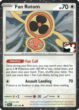Fan Rotom 118/142 - Holofoil Prize Pack Series Cards - Common