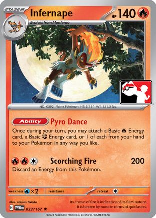 Infernape 033/167 Prize Pack Series Cards - Rare