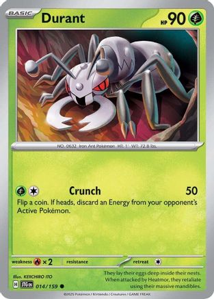 Durant 014 - Reverse Holofoil SV09 Journey Together - Common