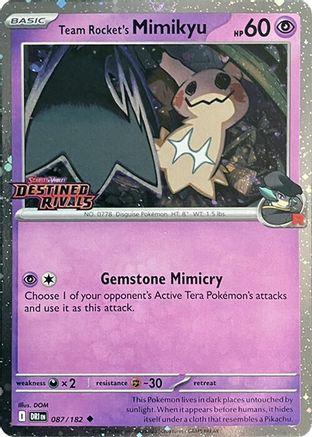 Team Rocket's Mimikyu (Prerelease) 087 - Holofoil Miscellaneous Cards & Products - Uncommon