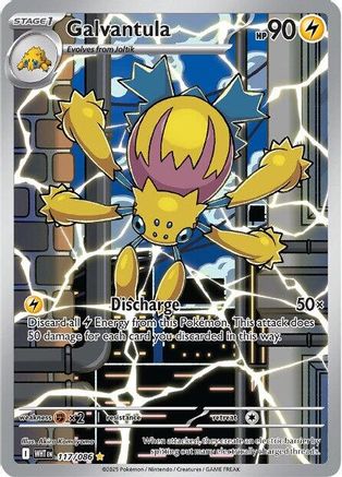 Galvantula 117/086 - Holofoil SV White Flare - Illustration Rare