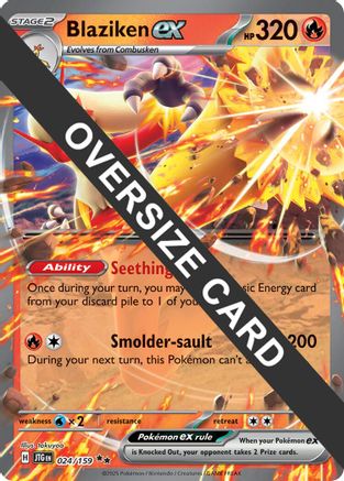 Blaziken ex 024 - Holofoil Jumbo Cards - Double Rare