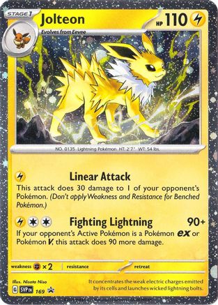 Jolteon 169 - Holofoil SV Scarlet & Violet Promo Cards - Rare