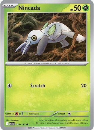 Nincada 016 ME01 Mega Evolution - Common