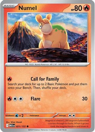 Numel 021 ME01 Mega Evolution - Common