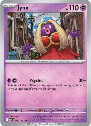 Jynx 057 - Reverse Holofoil ME01 Mega Evolution - Common