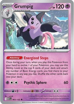 Grumpig 063 ME01 Mega Evolution - Uncommon