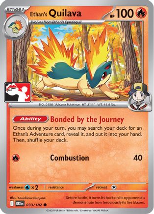 Ethan's Quilava 033/182 Prize Pack Series Cards - Common