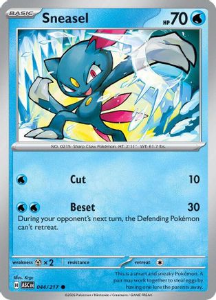 Sneasel 044 ME Ascended Heroes - Common