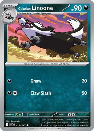 Galarian Linoone 131 ME Ascended Heroes - Common