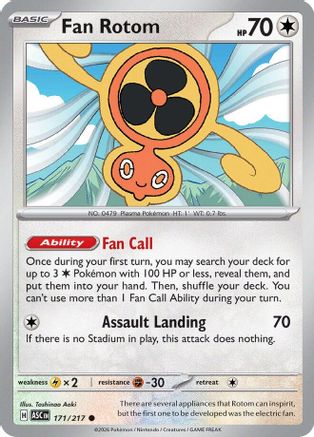 Fan Rotom 171/217 ME Ascended Heroes - Common