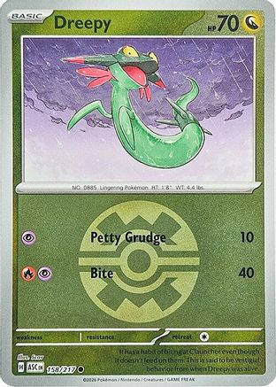 Dreepy 158/217 - Reverse Holofoil ME Ascended Heroes - Common