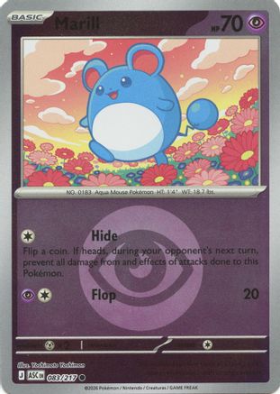 Marill 083/217 - Reverse Holofoil ME Ascended Heroes - Common