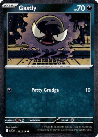 Gastly 123/217 - Holofoil Miscellaneous Cards & Products - Common