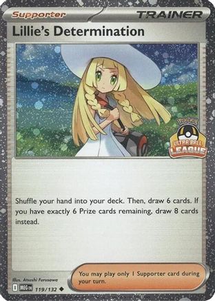 Lillie's Determination (Ultra Ball League) 119 - Holofoil League & Championship Cards - Uncommon