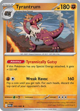 Tyrantrum 045 - Holofoil ME03 Perfect Order - Rare