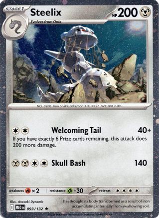 Steelix 093/132 - Holofoil Miscellaneous Cards & Products - Rare
