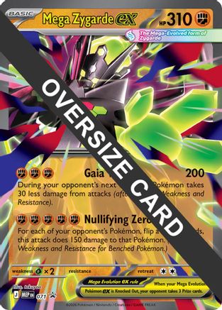 Mega Zygarde ex 071 - Holofoil Jumbo Cards - Promo