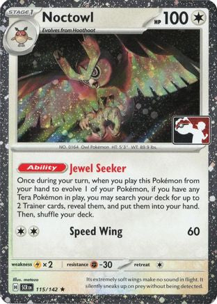 Noctowl 115/142 - Holofoil Prize Pack Series Cards - Rare