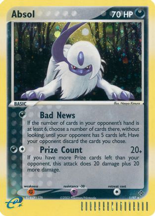 Absol - Reverse Holofoil Dragon - Holo Rare