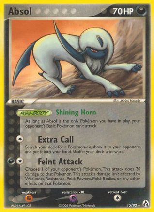 Absol - Reverse Holofoil Legend Maker - Rare