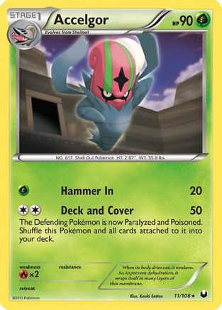 Accelgor Dark Explorers - Rare