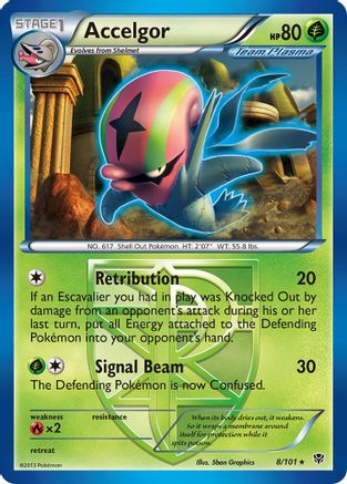 Accelgor (Team Plasma)/101 - Reverse Holofoil Plasma Blast - Rare