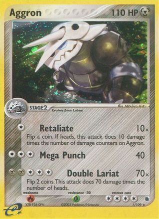 Aggron - Holofoil Ruby and Sapphire - Holo Rare
