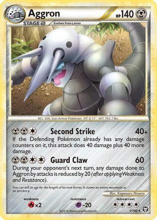 Aggron - Reverse Holofoil Triumphant - Holo Rare