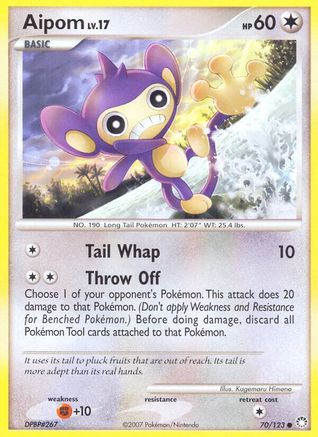 Aipom - Reverse Holofoil Mysterious Treasures - Common