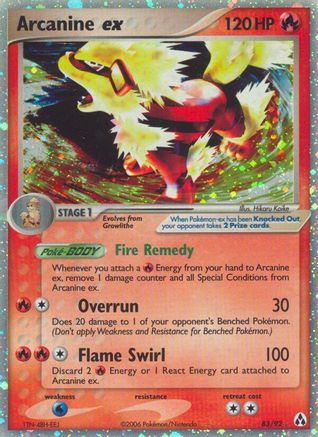 Arcanine ex - Holofoil Legend Maker - Ultra Rare