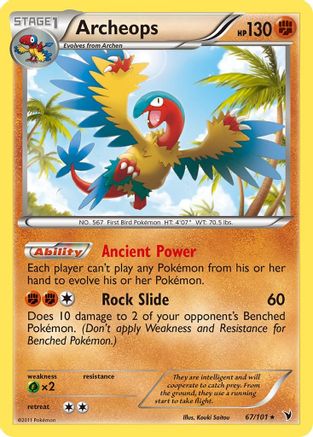 Archeops - Reverse Holofoil Noble Victories - Rare