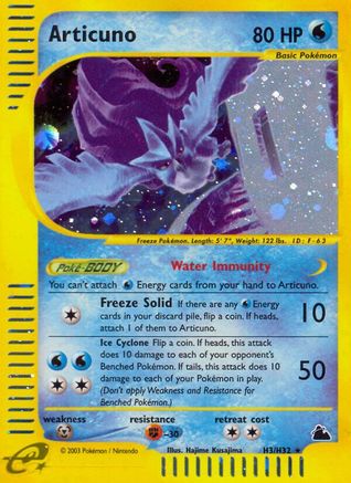 Articuno (H3) - Holofoil Skyridge - Holo Rare